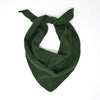 wool triangle scarf | moss green
