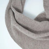 wool triangle scarf | mushroom