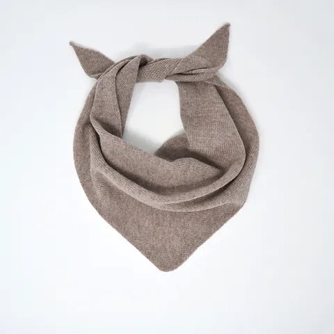 wool triangle scarf | mushroom PRE-ORDER