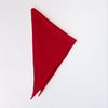 wool triangle scarf | ruby red