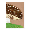 brown mushroom card