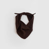 francie daisy scarf | black & chestnut stripe
