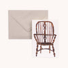 wooden chairs card