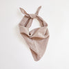 wool triangle scarf | mushroom