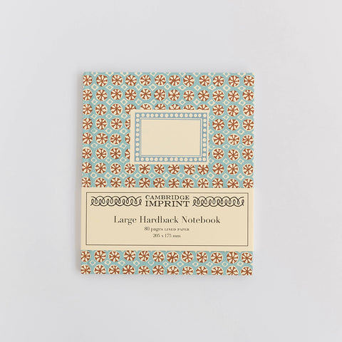 large hardback notebook | sea urchin sky & cocoa