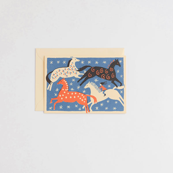 cambridge imprint four horses card