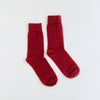 francie socks | crimson