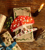 snowy mushroom card