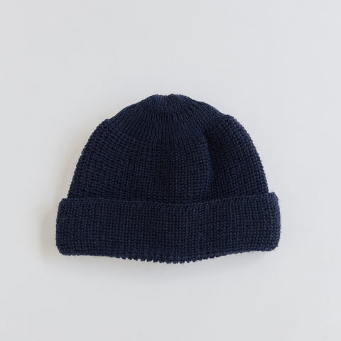 wool watch cap beanie | dark navy