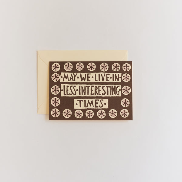 less interesting times card