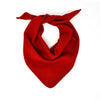 wool triangle scarf | ruby red