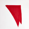wool triangle scarf | ruby red