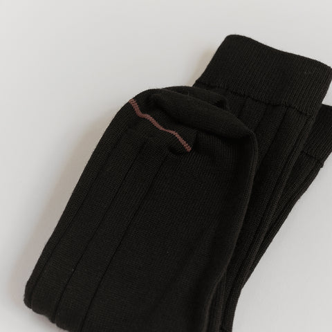 francie tip toe knee socks | black