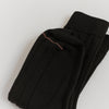 francie tip toe crew socks | black