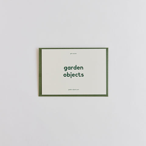 garden objects gift voucher (physical)