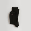 francie tip toe crew socks | black