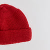 wool watch cap beanie | red