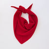 wool triangle scarf | ruby red