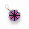 keyring flower press | pinks & blues
