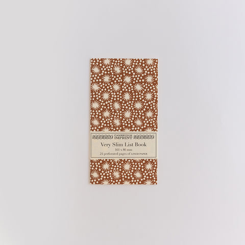 very slim list book | animalcules cocoa