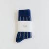 francie stripped socks | blue & natural