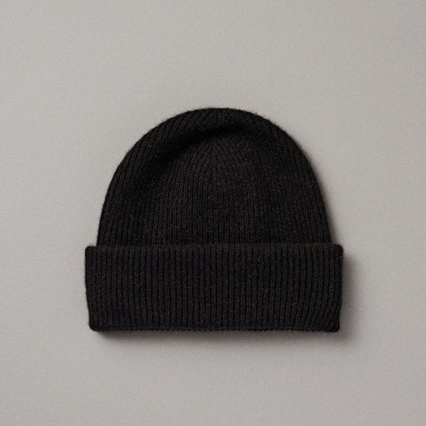 francie hinoki beanie hat | black