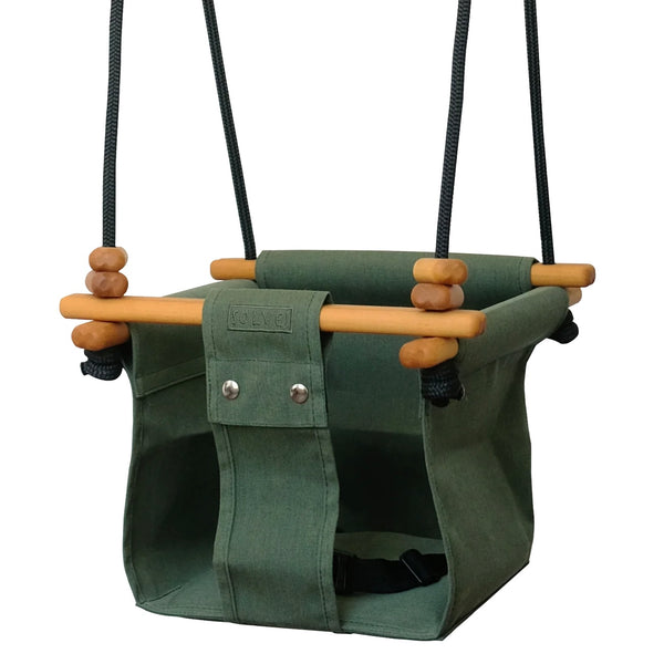 baby & toddler garden swing | moss green