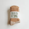 organic socks 3 pack | brown regular crew