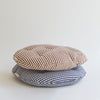 tensira round chair cushion | navy gingham