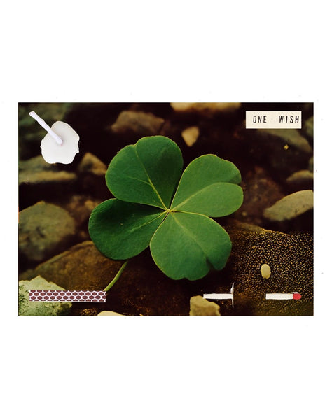 wish card | four leaf clover