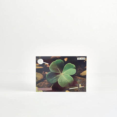 wish card | four leaf clover