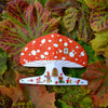 snowy mushroom card
