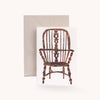wooden chairs card