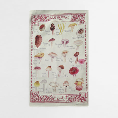 mushrooms tea towel | maude smith