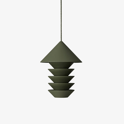 hanging green bird silo