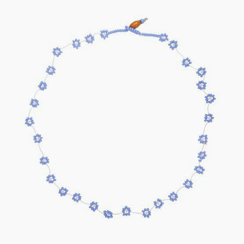 emily levine l lavender flower string necklace