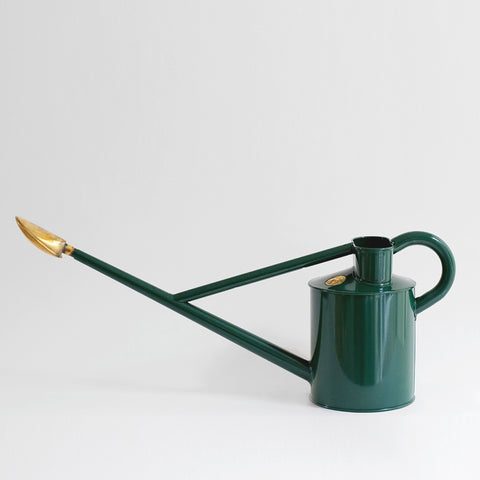 forest green haws long reach watering can