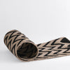 jute chevron floor mat | black