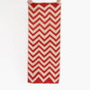jute chevron floor mat | red