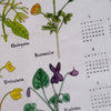 2023 calendar tea towel | fleurs n-z