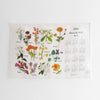 2023 calendar tea towel | fleurs n-z