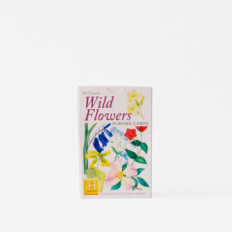 wild flowers playing cards